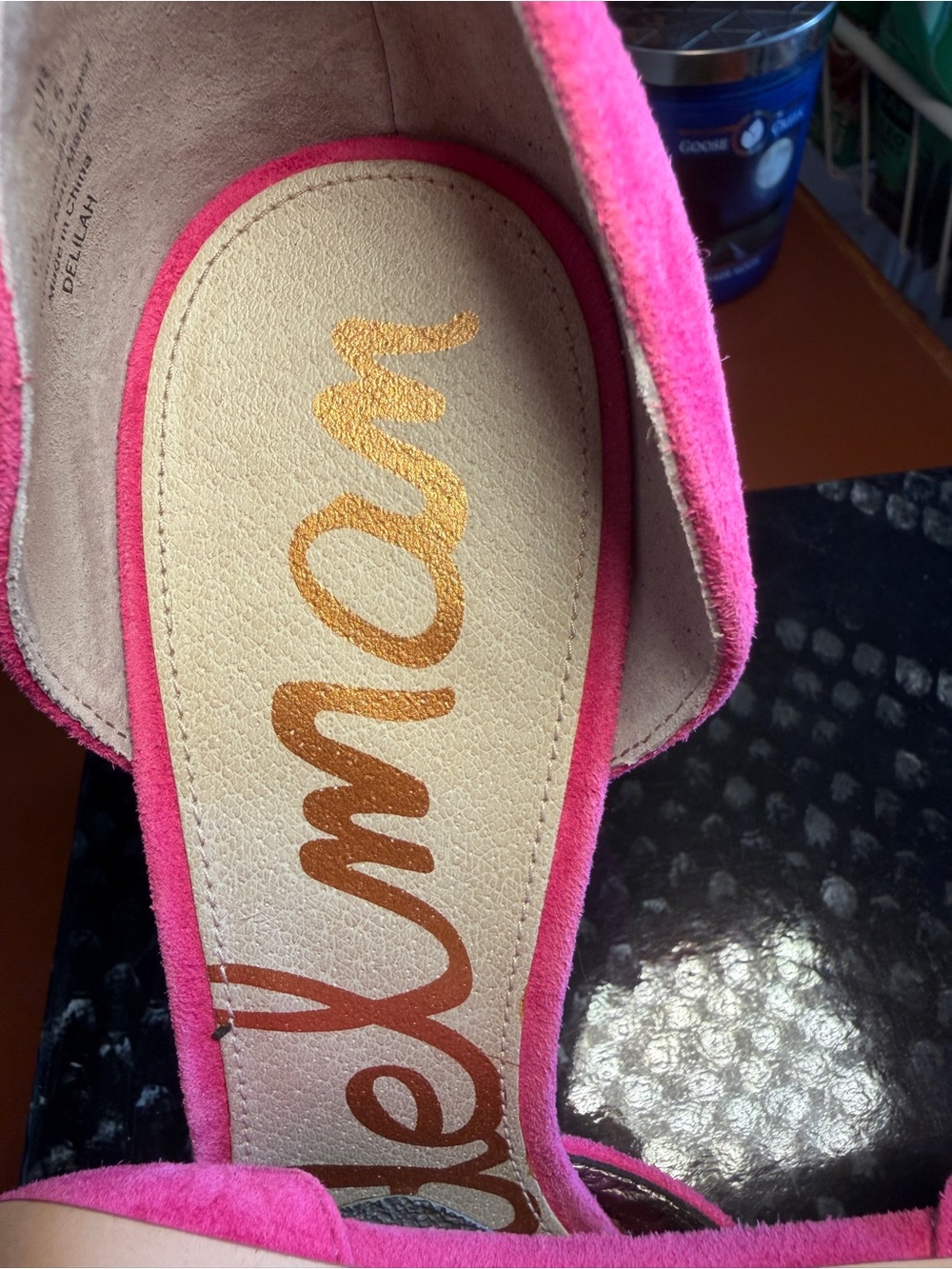 Sam Edelman Hot Pink Suede Pointed-Toe D'Orsay Heels - Picture 2 of 6
